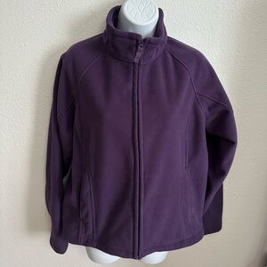 Duluth Trading Co Women's Purple Full Zip Fleece Coat Jacket Size Medium